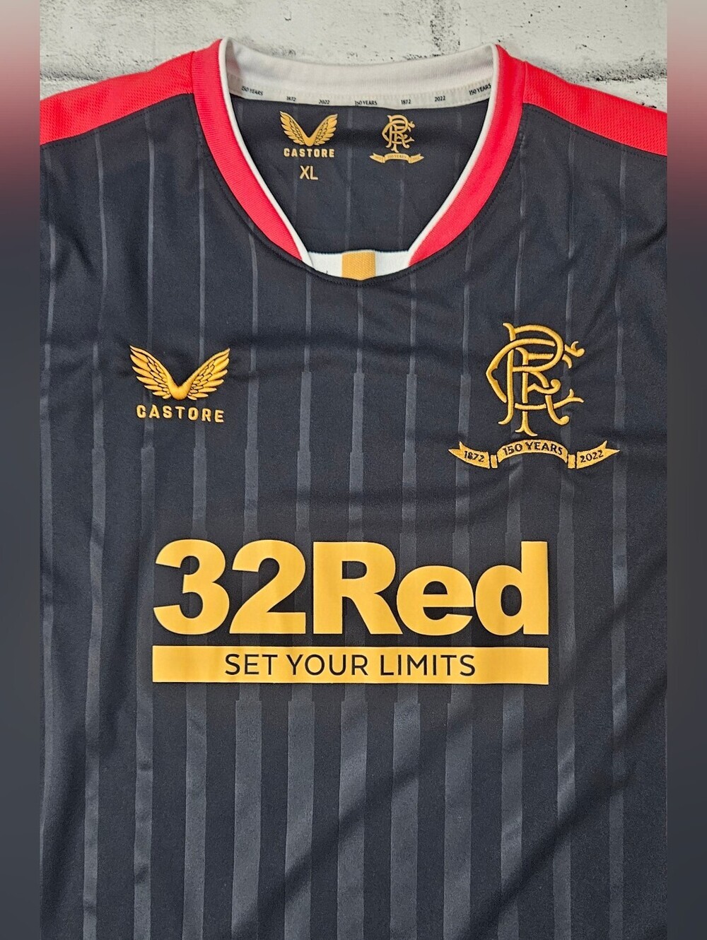 Castore Rangers FC 150th Anniversary Away Jersey XL Soccer Football Shirt - Picture 4 of 13